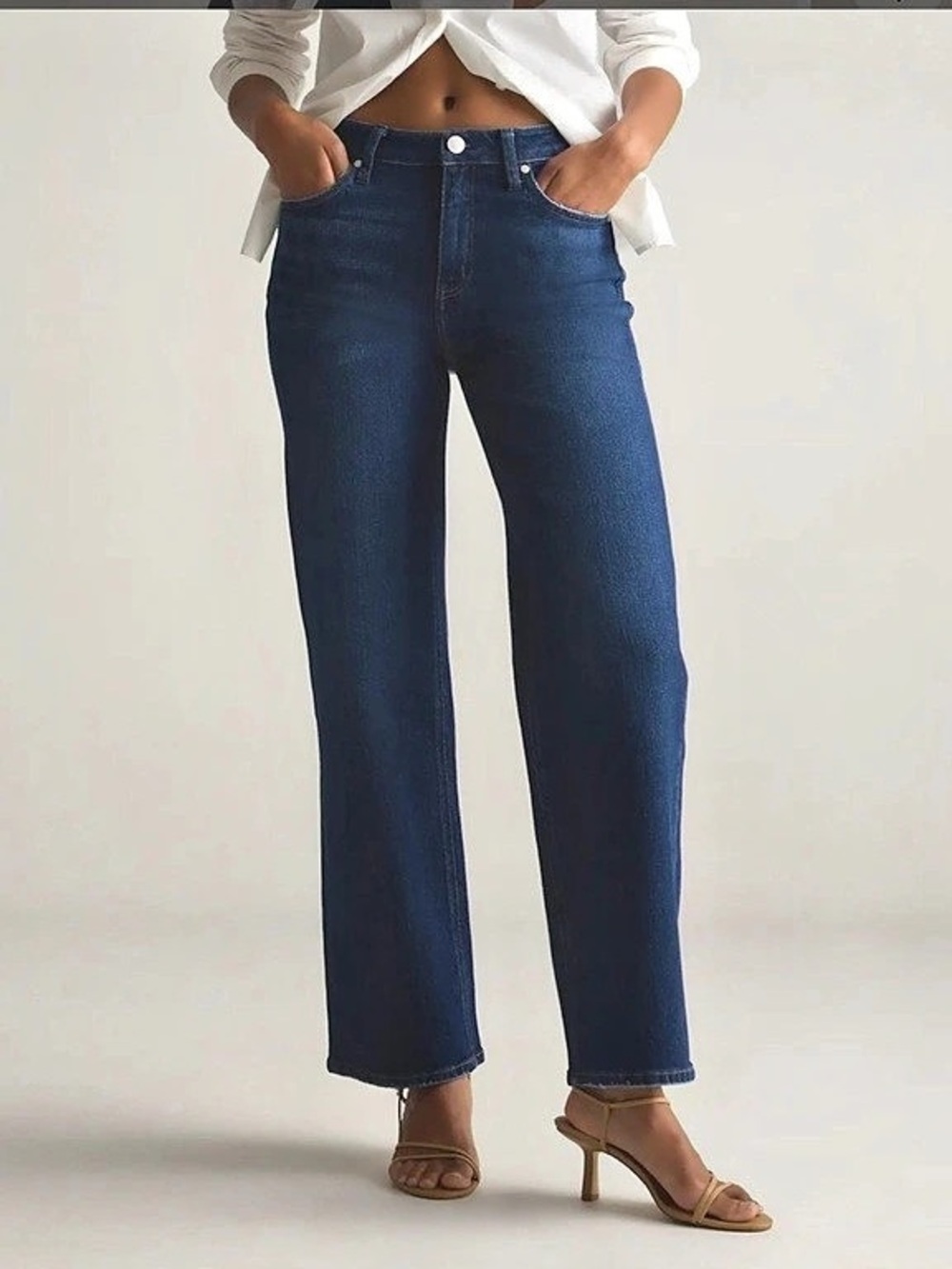 Quince Bella Stretch Relaxed Straight Jeans